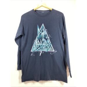 Def Leppard Black Long Sleeve T-shirt Men’s Size Small 36” Chest